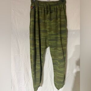 Aviator Nation Green Camouflage Joggers